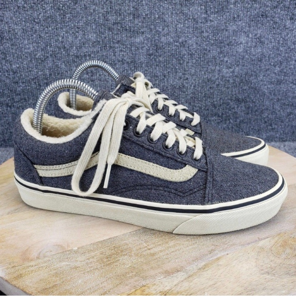 VANS Old Skool Sherpa Womens Size 9 Gray Low Top Sneakers Shoes 721454 - Picture 5 of 12